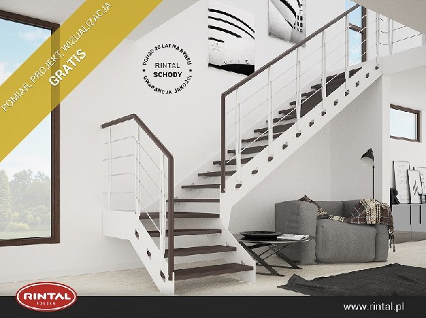 Rintal Polska, wiodący producent SCHODÓW do wnętrz oferuje swoim Klientom pomiar, projekt oraz fotorealistyczną wizualizację schodów GRATIS! Wzbogacona o nowe modele schodów oferta Rintal dostępna jest na naszej STRONIE INTERNETOWEJ www.rintal.pl. Nasi doradcy są do dyspozycji na terenie całego kraju. Umów się na BEZPŁATNY POMIAR !www.rintal.pl k.prabucka@rintal.pl+48 58 532 42 55