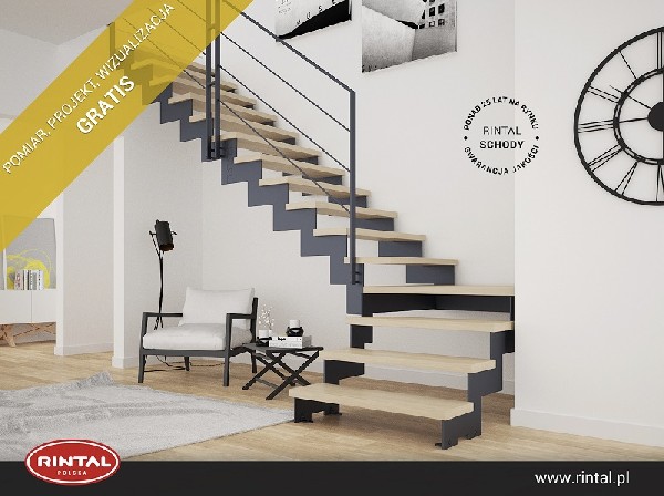 Rintal Polska, wiodący producent SCHODÓW do wnętrz oferuje swoim Klientom pomiar, projekt oraz fotorealistyczną wizualizację schodów GRATIS! Wzbogacona o nowe modele schodów oferta Rintal dostępna jest na naszej STRONIE INTERNETOWEJ www.rintal.pl. Nasi doradcy są do dyspozycji na terenie całego kraju. Umów się na BEZPŁATNY POMIAR !www.rintal.pl k.prabucka@rintal.pl+48 58 532 42 55