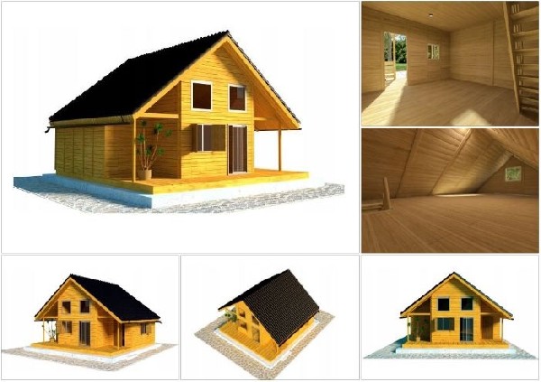 Domek Letniskowy Ocieplony Całoroczny Nowość 5m/7m