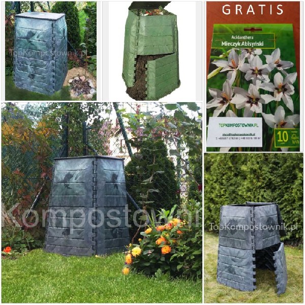 Termo Kompostownik 450l Eco 100% Z Recyklingu 12 Lat Gwarancji