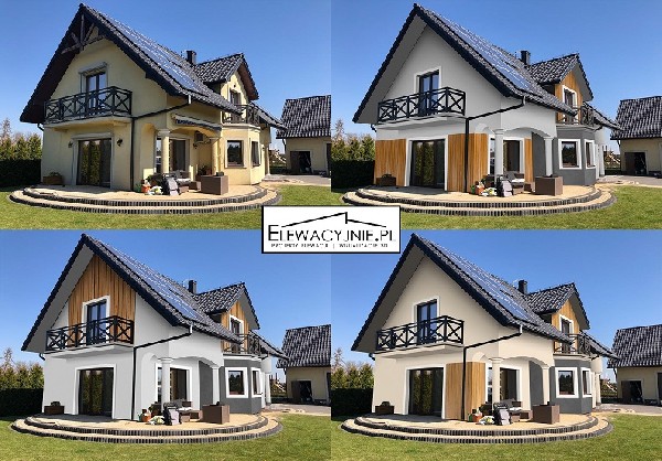 Projekt Elewacji, Wizualizacje 2d/3d, Projekt Elewacja Domu 2