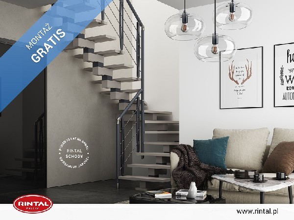 Nowy Rok - Nowe Wnętrze! A jeśli nowe wnętrze, to nowe schody! Firma Rintal proponuje najlepsze rozwiązanie. W styczniu producent oferuje swoim Klientom wyjątkową promocję: montaż schodów za 0zł! Tylko teraz możecie Państwo zainwestować w nowoczesne schody Rintal z niepowtarzalnymi poręczami i balustradami bez dodatkowych opłat za montaż. Od 01.01 do 31.01.2022 r. możecie Państwo skorzystać ze zniżki przy zakupie schodów wraz poręczami i balustradami. Zapraszamy do zapoznania się ze szczegółami promocji, a także ze wzbogaconą o nowe modele schodów ofertą Rintal. Wszystkie informacje dostępne są na stronie internetowej: www.rintal.pl. Doradcy Rintal są do dyspozycji na terenie całego kraju. Pomiar, projekt oraz fotorealistyczna wizualizacja schodów GRATIS!?www.rintal.pl e-mail: k.prabucka@rintal.pltel. Dział Handlowy: +48 58 532 42 55