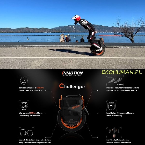 Monocykl Elektryczny Inmotion V13 Challenger 2