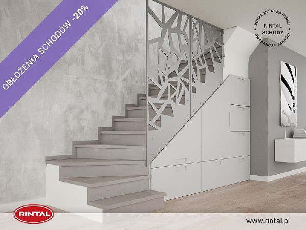 Rintal Polska, wiodący producent SCHODÓW do wnętrz organizuje PROMOCJĘ: OBŁOŻENIE SCHODÓW BETONOWYCH  DO 20% TANIEJ ! Szczegóły oraz wzbogacona o nowe modele schodów oferta Rintal dostępne są na stronie www.rintal.pl. Umów się na BEZPŁATNY POMIAR! e-mail: k.prabucka@rintal.pl tel. Dział Handlowy: +48 58 532 42 55